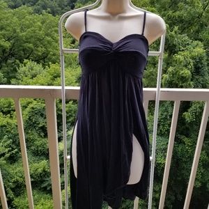 Free People Black Spaghetti Strap Dress Beachwear